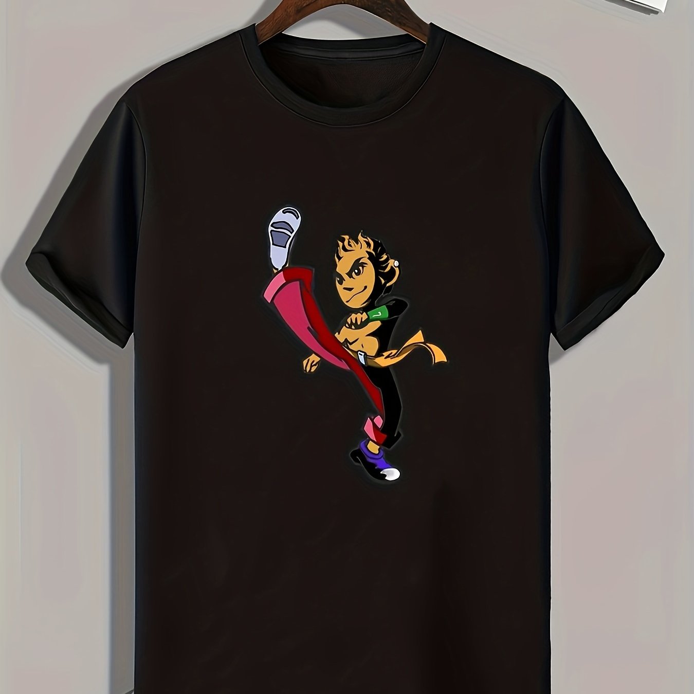 Kung Fu Boy Graphic Printed Tee for Men