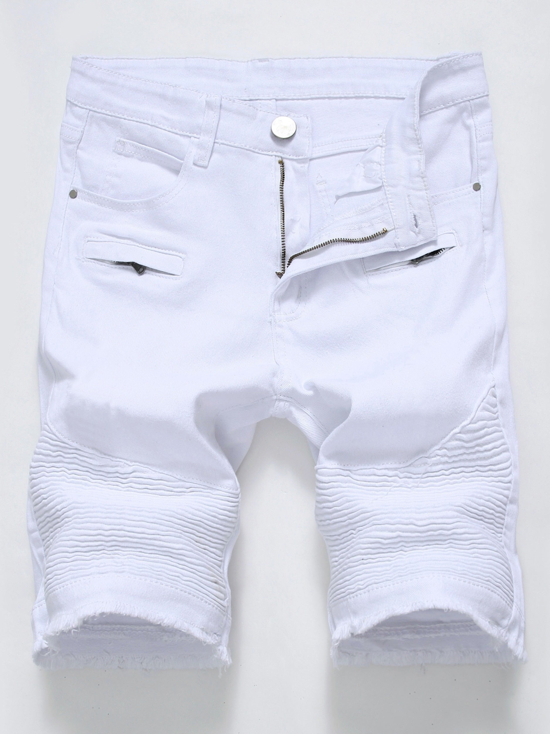 Men's Casual Denim Shorts with Pockets