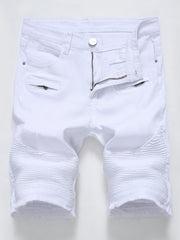 Men's Casual Denim Shorts with Pockets