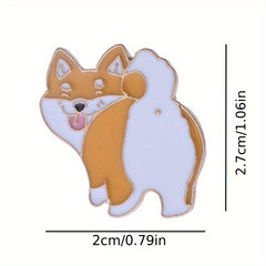 Cartoon Animal Pattern Pin Brooch for Girls