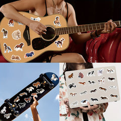 50pcs Horse Stickers Vinyl Water Proof Scrapbook Laptop Bumper Skateboard