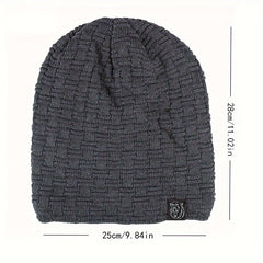 Winter Slouchy Hat Beanie Men Women Velvet Lining Thermal Outdoor