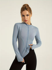 High Stretch Quick Drying Yoga Jacket Slim Fit Coat Women's Activewear