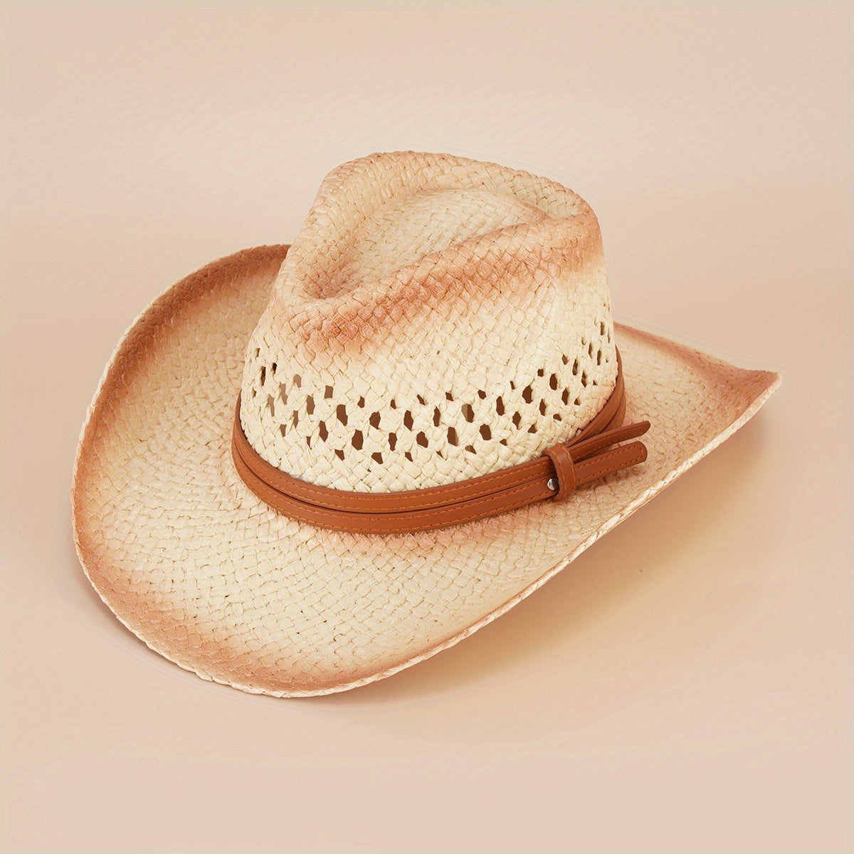 Denim Straw Hat Western Outdoor Sun Protection H