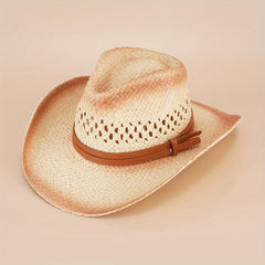 Denim Straw Hat Western Outdoor Sun Protection H