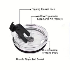 20oz Stainless Steel Horse Pattern Vacuum Cup with Lid