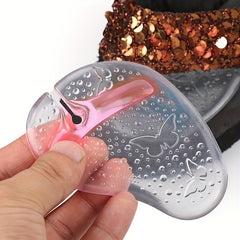 Silicone Flip flops Clip on Pads Toe Protectors Butterfly Pattern Forefoot Pads