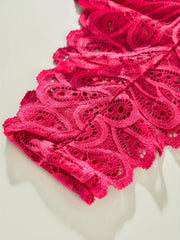 3 Pack Plus Size Lace High Stretch Briefs Set Women's Plus Solid Paisley Panties