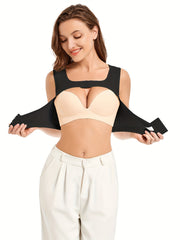 Front Buckle Shaping Tank Tops Push Up Lifting Slimmer Open Bust Top