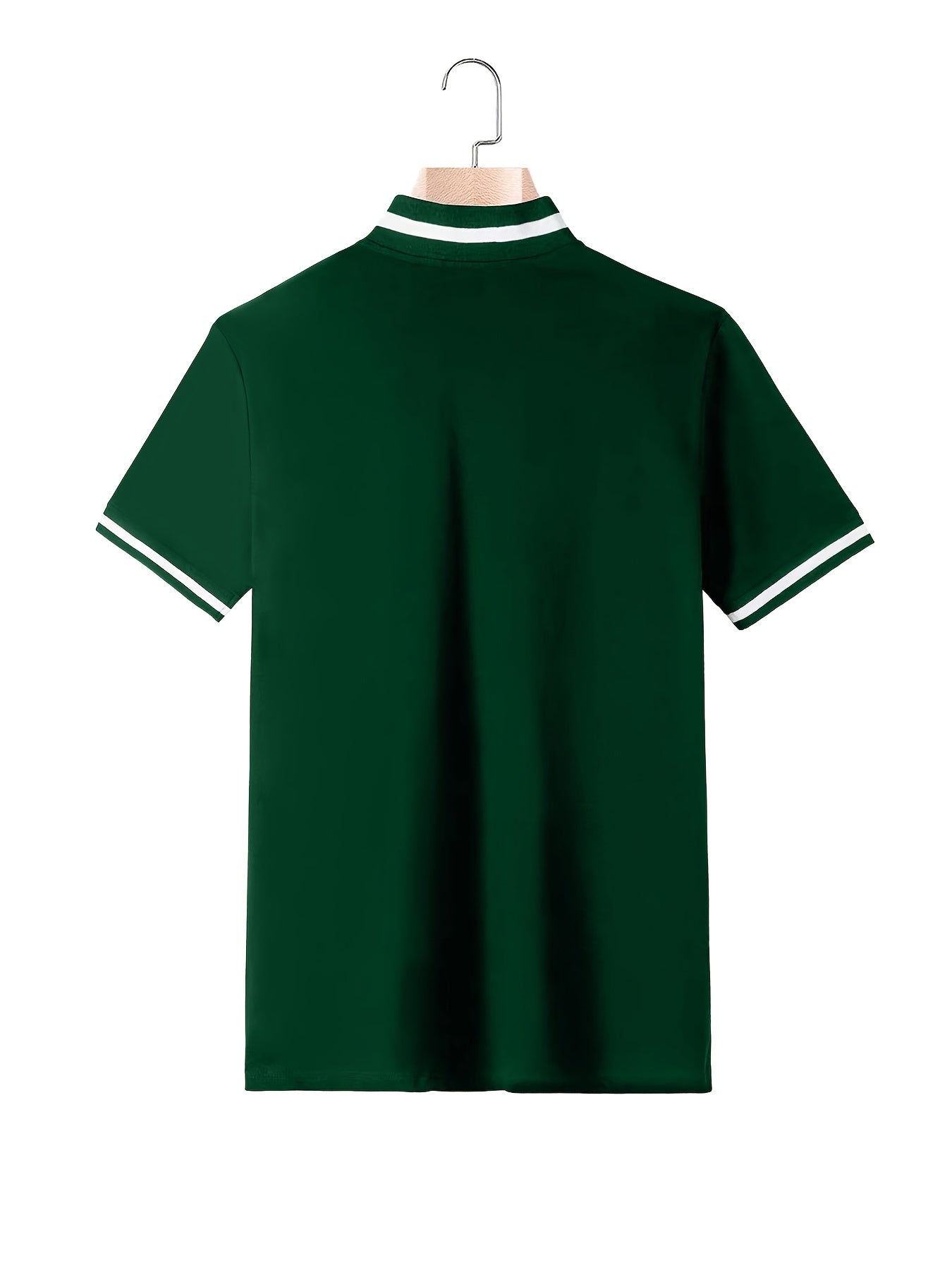 Men's Shield Print Shirt Casual Stretch Button Up Short Sleeve Tee