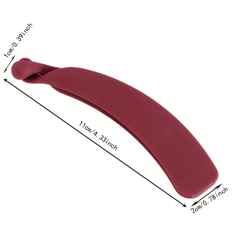 Women's Small Matte Hair Clip, Banana Shape Headdress, Hair Accessories