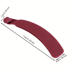 Women's Small Matte Hair Clip, Banana Shape Headdress, Hair Accessories