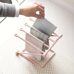 Foldable Plastic Towel Rack Kitchen Shelf Storage Sink Rag Rack