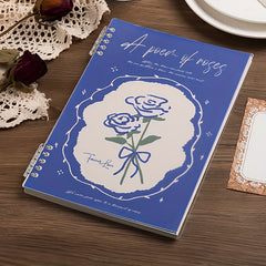 B5 Flower Rose Series Notebook Vintage Rose 1 Book 120 Pages