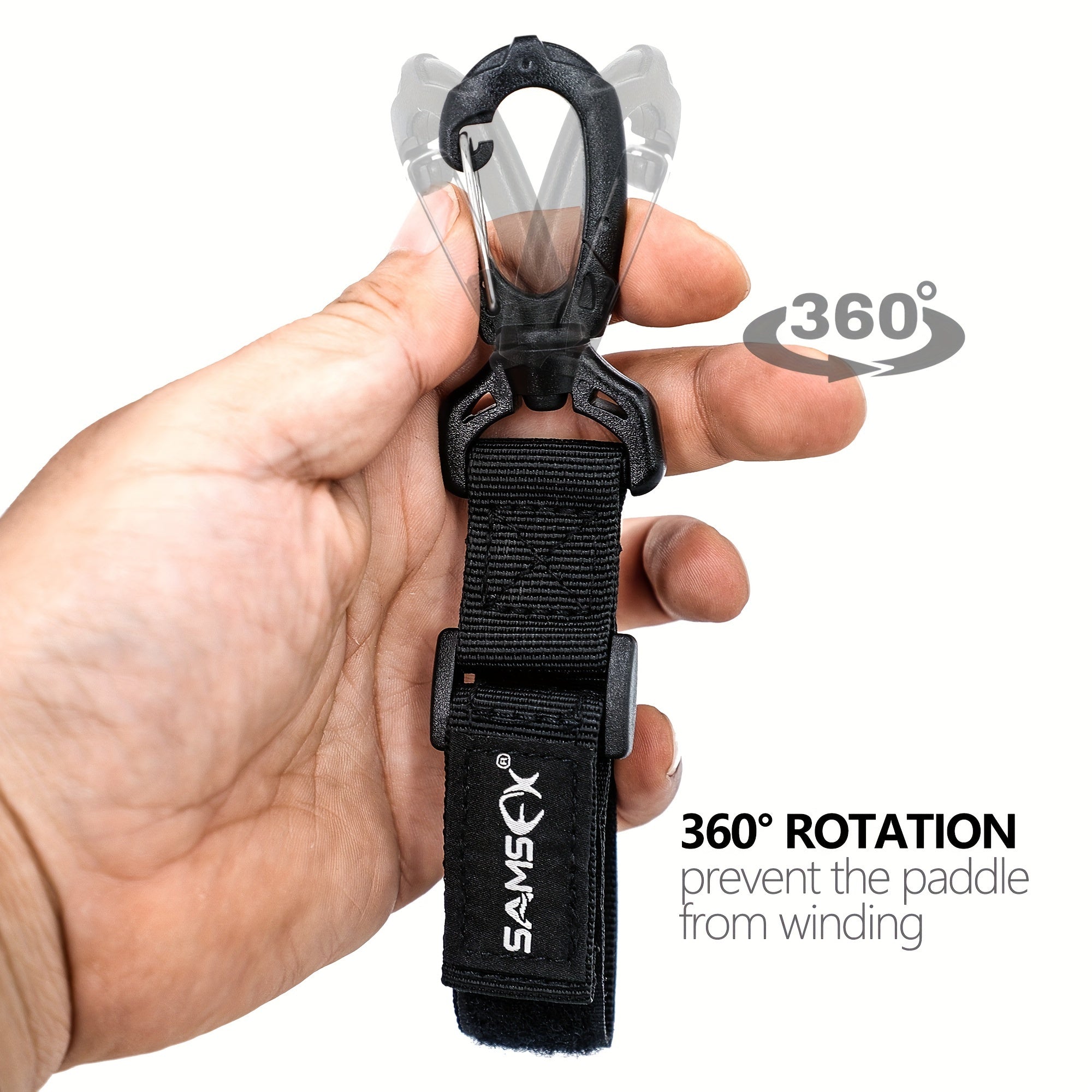 SAMSFX 6pcs Fishing Rod Holding Belts Boat Fishing Straps Clips