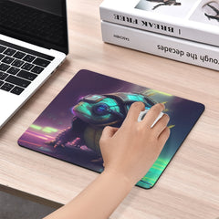 Cyber Style Turtle Mouse Pad - Non-Slip Rubber Pad