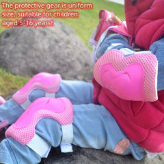 6pcs Kids Protective Gear Set for Roller Skating Cycling Skateboarding