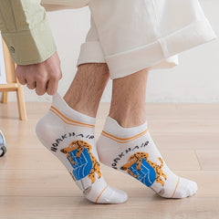 Boys Cartoon Animal Boat Socks Cotton Low Cut Ankle Socks