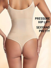 Crew Neck Bodysuit Shaper Tummy Control Butt Lifting Slip Body Shaper