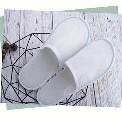 Disposable Spa Slippers, Non-Slip, Pack of 5 Pairs