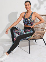 Graffiti Sports Tank Top & Leggings Set