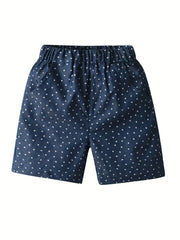 Stylish Star Boys Full Print Denim Shorts for Summer