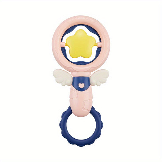 Baby Silicone Hand Grab Shake Rattle Teether Toy 0-6 Months