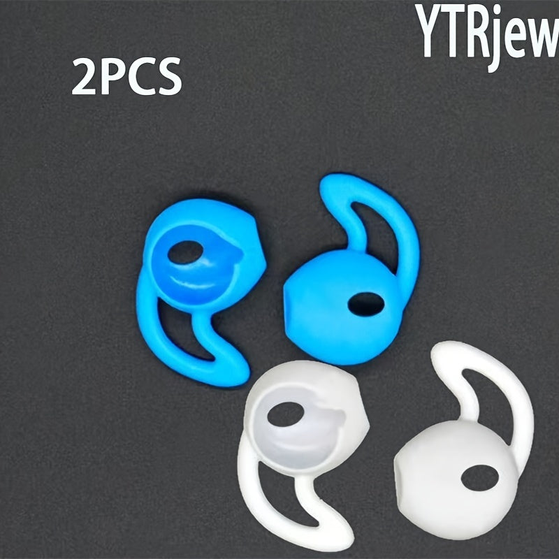2pcs Silicone Earphone Sleeves Anti-loss Anti-slip Ear Caps Ear Plugs