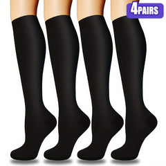 Compression Socks 15-20 MmHg Knee High For Nurses Running Hiking