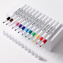 Acrylic Paint Pen Set 12 24 Colors Waterproof & Non Toxic Washable