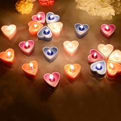 Set of 9 Heart-Shaped Scented Candles