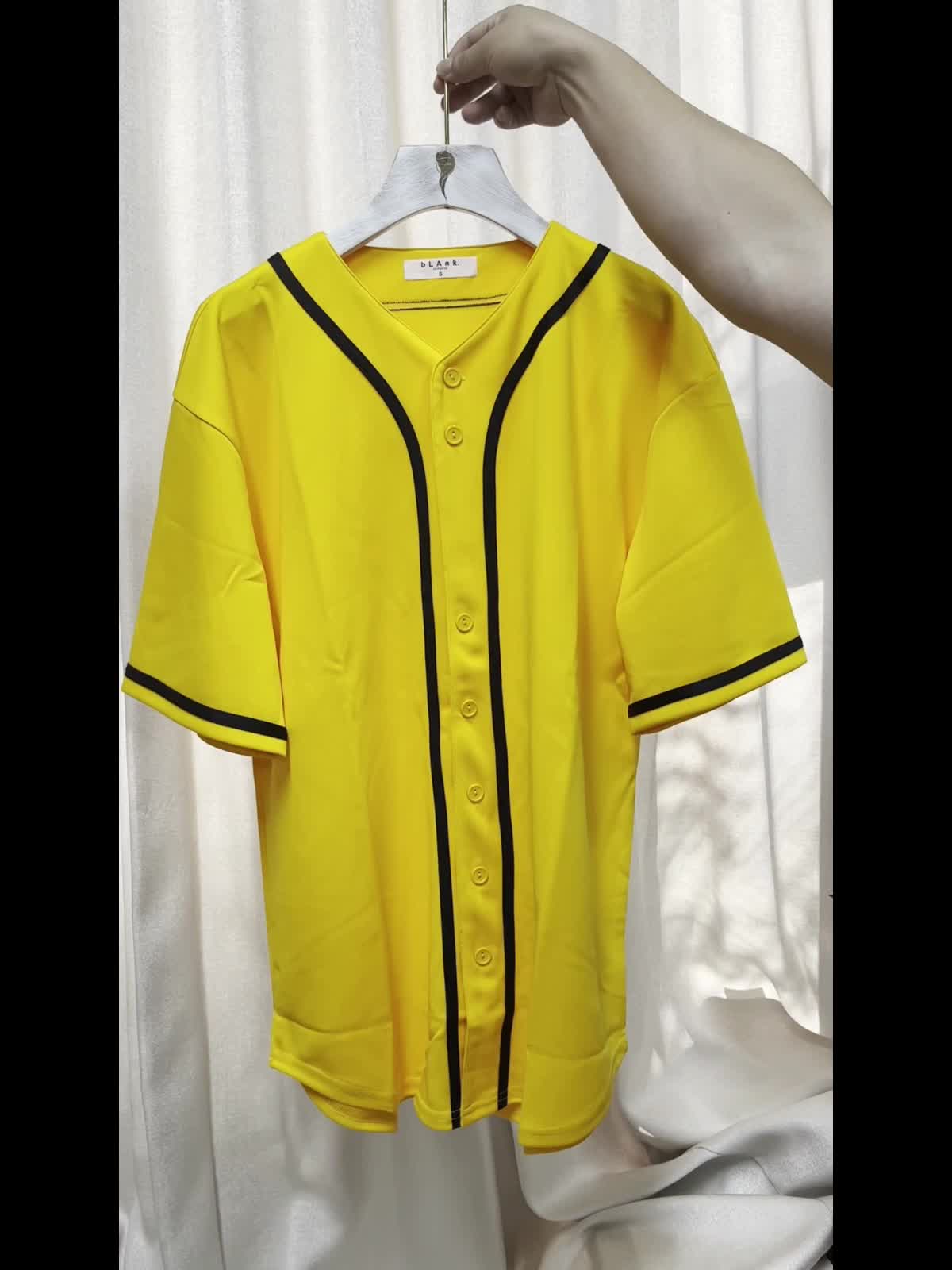 Men's Baseball Jersey Retro Classic Baseball Shirt Breathable Sports Uniform