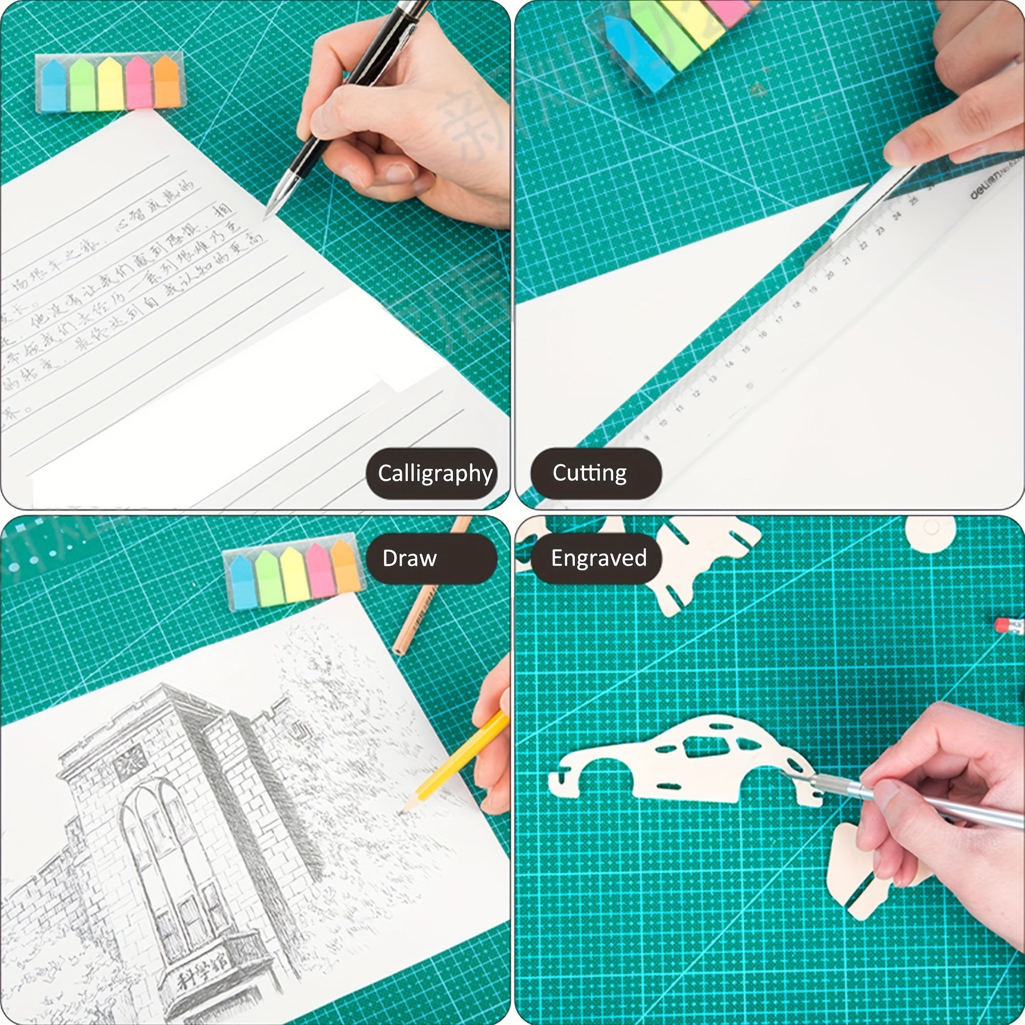 Rotating Cutting Mat Double Sided 5 Layer Process A3