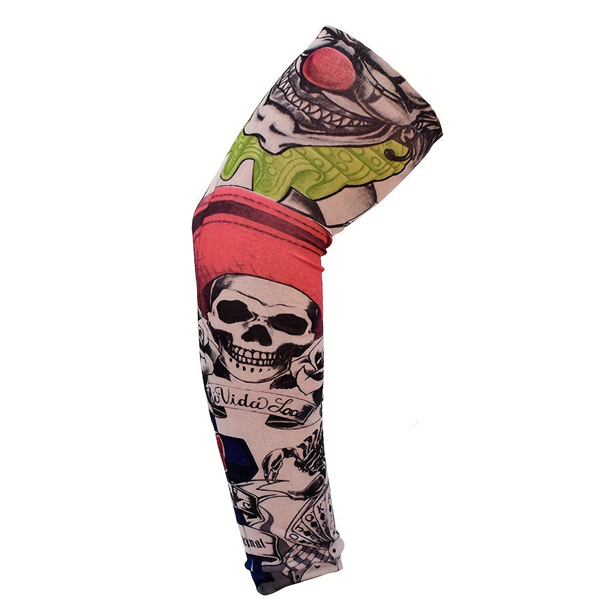 6-Pack Outdoor Tattoo Arm Sleeve Cover for Cycling & Sunscreen