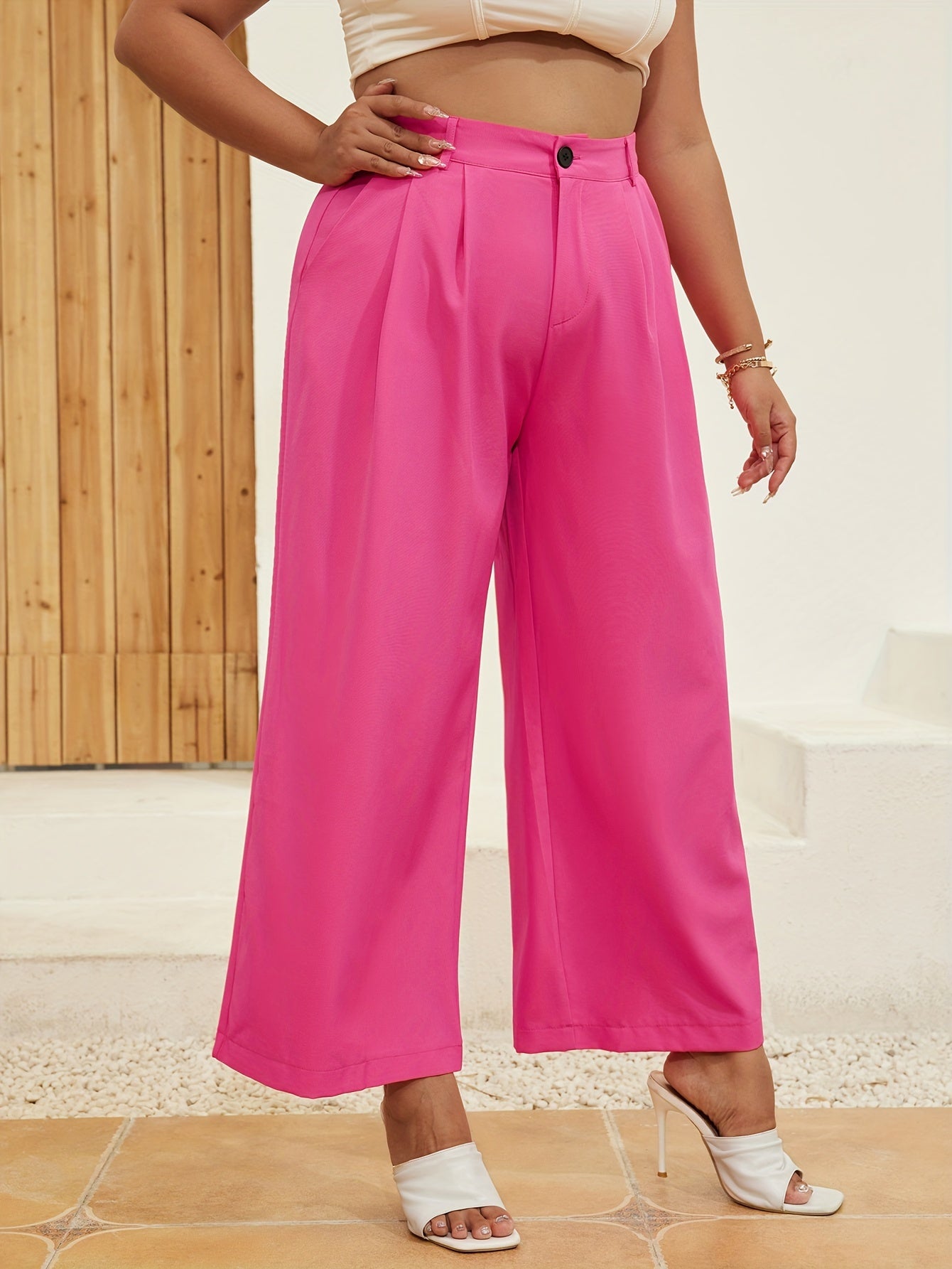 Women's High Rise Straight Suit Pants