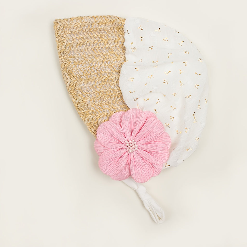 Baby Lace Straw Hat Sunshade For Spring Summer Travel