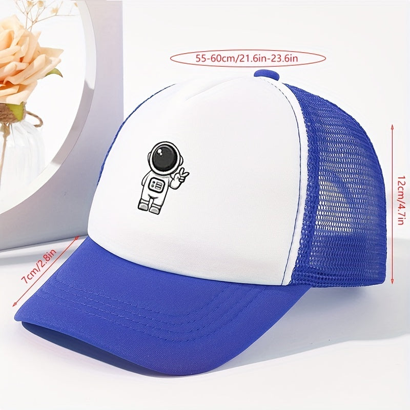 Astronaut Print Baseball Cap Sunshade Trucker Hat