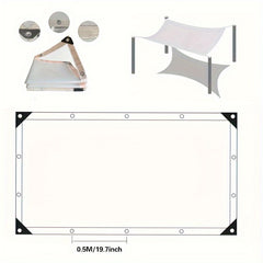 Clear Waterproof Tarp Balcony Porch Garden Rainproof Poly Tarpaulin Shed Cloth