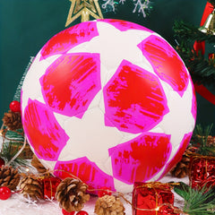 Seamless Soccer Ball With Pump Long-lasting Outdoor Football Halloween Gift