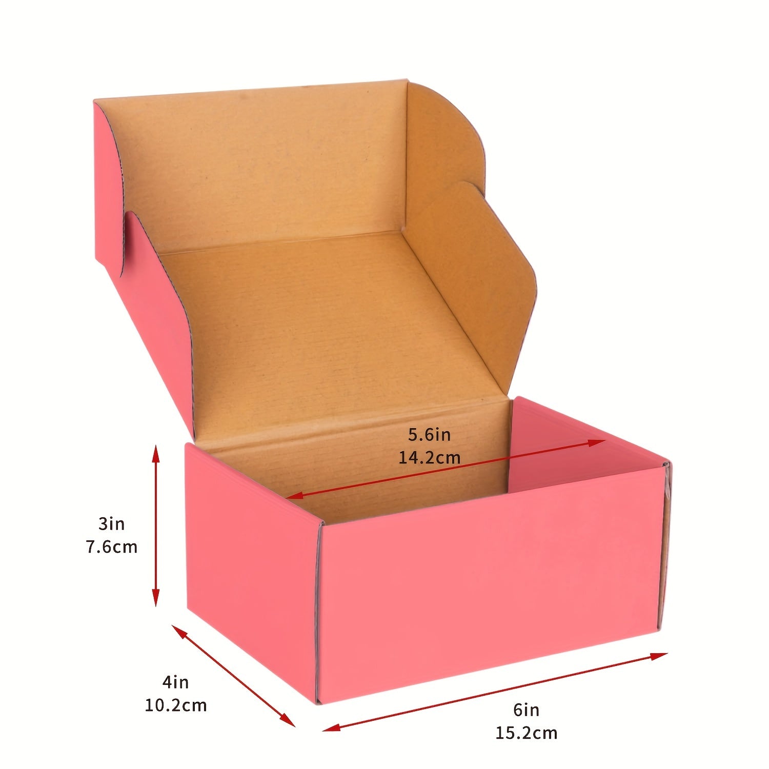 30pcs Pink Mailer Boxes for Business Packaging