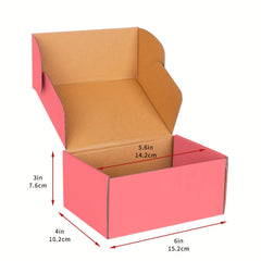 30pcs Pink Mailer Boxes for Business Packaging