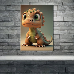 Baby Dinosaur Wall Sticker Modern Art for Kids Room Nursery Decor