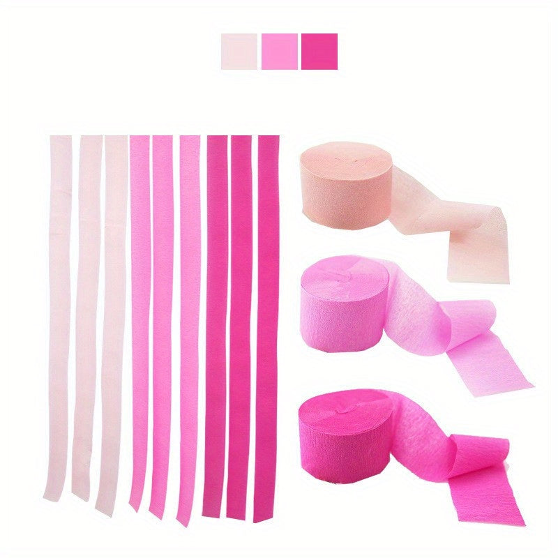 3pcs Crepe Paper Streamers Party Decorations Wedding DIY Making