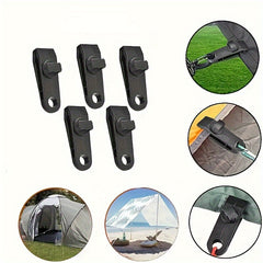20pcs Tarp Clips & Bungee Cords for Outdoor Camping - Durable & Easy to Use