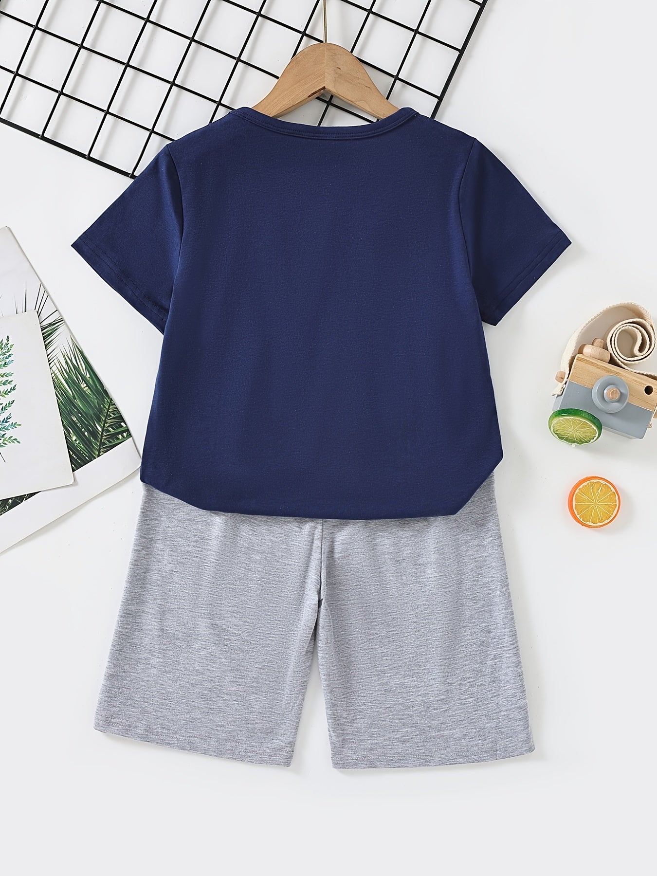Boys Short Sleeve T Shirt & Shorts Set Kids Summer Clothes