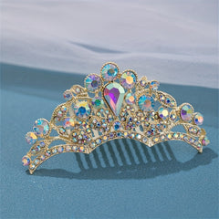 Rhinestone Crown Hair Comb for Girls
