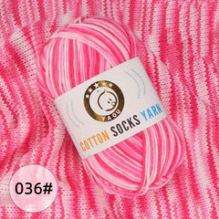 10Pcs Gradient Cotton Yarn DIY Craft for Sweater Scarf Socks and Gloves