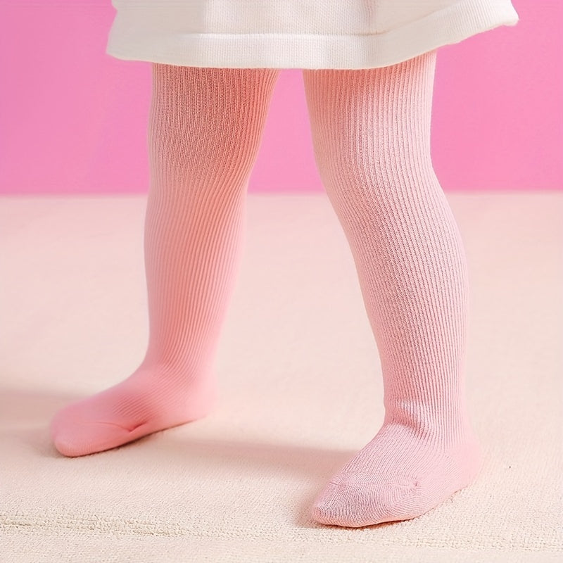 Baby Girls Footed Socks Pantyhose Striped Baby Leggings Tights