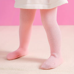 Baby Girls Footed Socks Pantyhose Striped Baby Leggings Tights