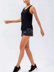 Women's Cross Back Sleeveless Tank Top for Sports and Casual Wear